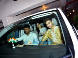 Sara Ali Khan and Ibrahim Ali Khan snapped at Saif Ali Khan’s house for Rakshabandhan