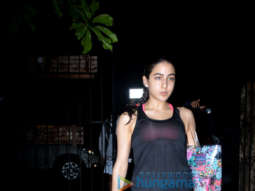 Sara Ali Khan snapped at the gym in Bandra
