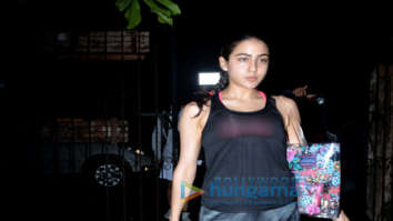 Sara Ali Khan snapped at the gym in Bandra
