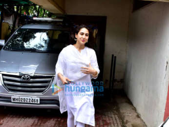 Sara Ali Khan snapped at the gym in Bandra