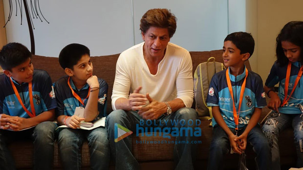 Shah Rukh Khan meets childhood cancer survivors who will represent India at the World Children's Winners games 2018 in Moscow
