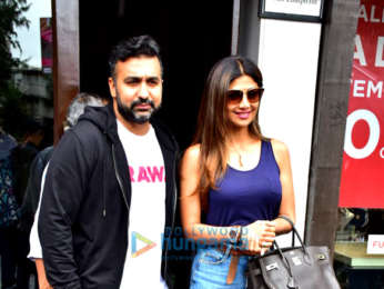 Shilpa Shetty and Raj Kundra spotted at Bastian in Bandra