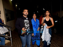 Shilpa Shetty snapped with her family at PVR Juhu