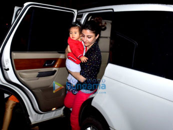 Soha Ali Khan snapped with daughter Inaaya Naumi Kemmu in Bandra