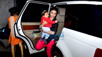Soha Ali Khan snapped with daughter Inaaya Naumi Kemmu in Bandra