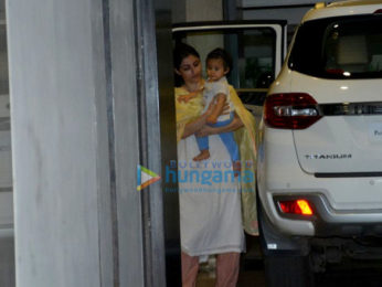 Soha Ali Khan snapped with her daughter Innaya in Bandra