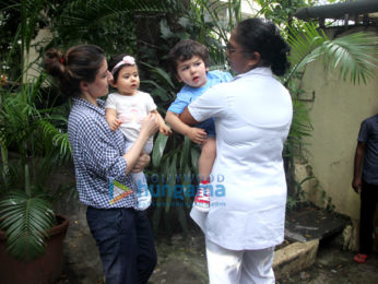 Soha Ali Khan visits Taimur Ali Khan's playschool with Inaaya Naumi