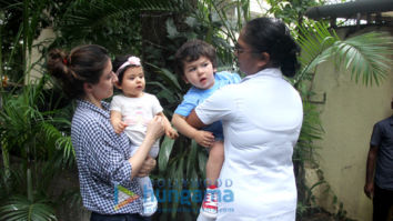 Soha Ali Khan visits Taimur Ali Khan’s playschool with Inaaya Naumi