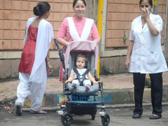 Soha Ali Khan's daughter Inaaya Naumi snapped out and about in Mumbai