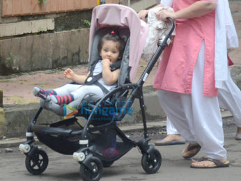 Soha Ali Khan's daughter Inaaya Naumi snapped out and about in Mumbai
