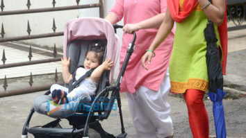 Soha Ali Khan’s daughter baby Inaaya spotted in Khar