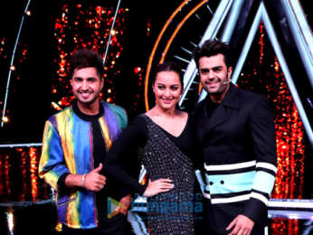 Sonakshi Sinha snapped on the sets of Indian Idol
