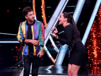 Sonakshi Sinha snapped on the sets of Indian Idol