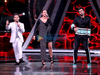 Sonakshi Sinha snapped on the sets of Indian Idol