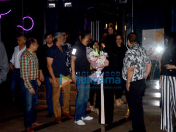 Suniel Shetty, Ahan Shetty snapped at Mana Shetty's birthday dinner at BKC