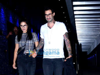 Sunny Leone and Daniel Weber spotted at Hakkasan in Bandra