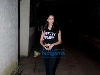Tiger Shroff and Ananya Pandey snapped at Satyam Dance Hall in Juhu