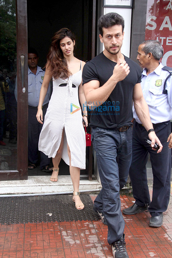 Tiger Shroff and Disha Patani spotted at Bastian in Bandra Tiger Shroff and Disha Patani spotted at Bastian in Bandra