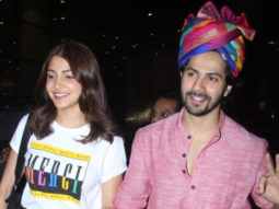 Varun Dhawan & Anushka Sharma are back from Jaipur round of Sui Dhaaga promotions