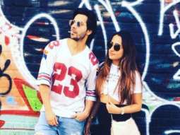 Varun Dhawan and rumoured girlfriend Natasha Dalal strike a pose in London