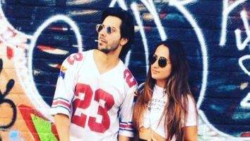 Varun Dhawan and rumoured girlfriend Natasha Dalal strike a pose in London