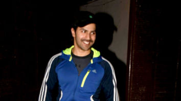 Varun Dhawan snapped at the gym