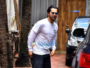 Varun Dhawan spotted at a clinic in Bandra