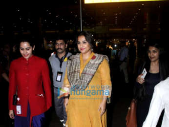 Vidya Balan and Amyra Dastur snapped at the airport