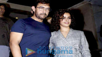 Aamir Khan, Sanya Malhotra and others snapped at the screening of Pataakha at PVR Juhu