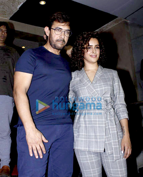 Aamir Khan, Sanya Malhotra and others snapped at the screening of Pataakha at PVR Juhu Aamir Khan, Sanya Malhotra and others snapped at the screening of Pataakha at PVR Juhu