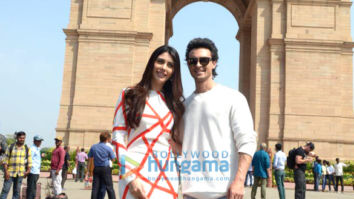 Aayush Sharma and Warina Hussain spotted at India Gate promoting LoveYatri