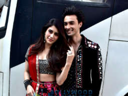 Aayush Sharma and Warina Hussain snapped during LoveYatri promotions