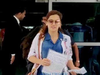 Abhishek Bachchan, Taapsee Pannu and Others snapped at the airport