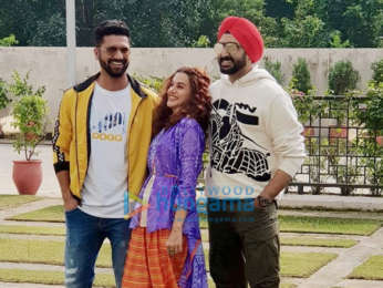 Abhishek Bachchan, Vicky Kaushal & Taapsee Pannu snapped promoting their film ‘Manmarziyaan’