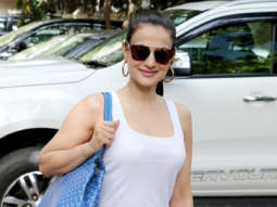 Ameesha Patel spotted at dubbing studio in Andheri