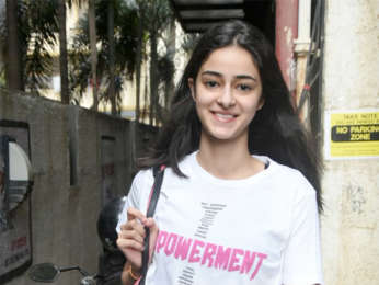 Ananya Pandey spotted at dance class in Juhu