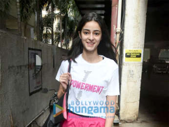 Ananya Pandey spotted at dance class in Juhu