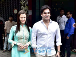 Arbaaz Khan and others snapped at Arpita Khan’s residence for Ganpati
