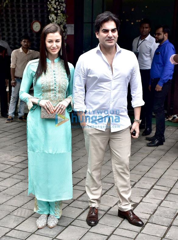 arbaaz khan and others snapped at arpita khans residence for ganpati 2