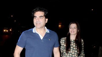 Arbaaz Khan snapped with his girlfriend at Pali Villege Cafe in Bandra