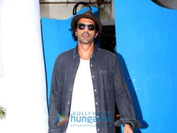 Arjun Rampal snapped at Olive in Bandra