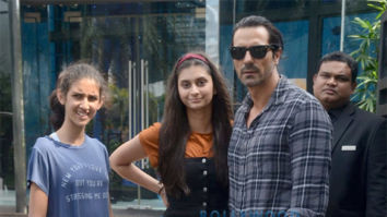 Arjun Rampal spotted with daughters at BKC