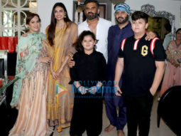 Athiya Shetty, Suniel Shetty and other snapped at Ajay Kapoor’s residence for Ganpati