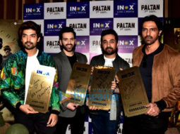 Cast of Paltan snapped during promotions at R City Mall in Ghatkopar