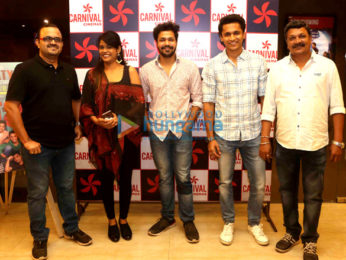 Cast of the Marathi film 'Party' snapped promoting their movie