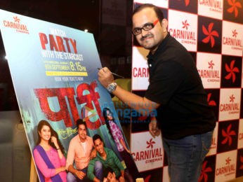 Cast of the Marathi film 'Party' snapped promoting their movie