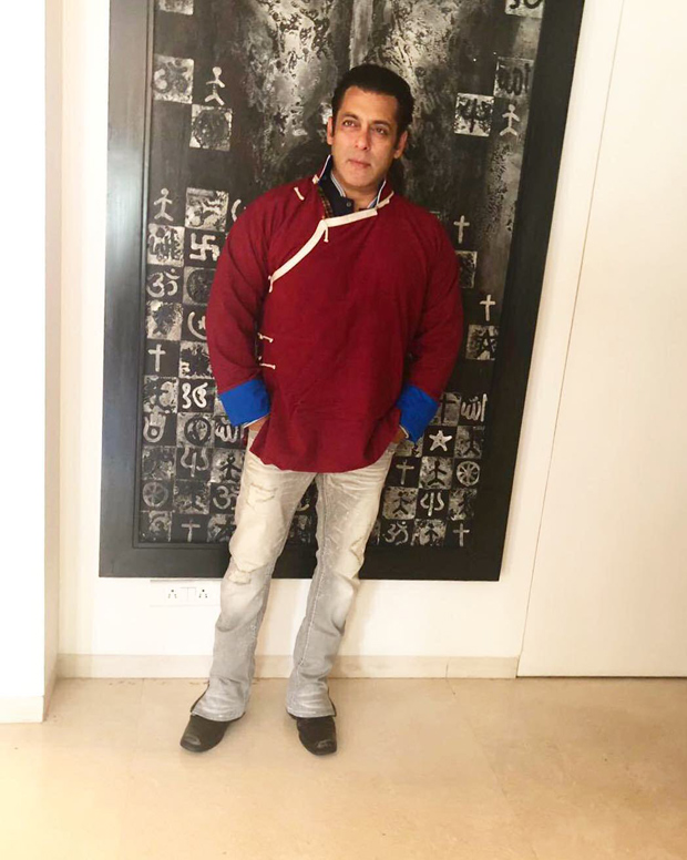 Check out Salman Khan sports a traditional monpa jacket to promote Arunachal Pradesh