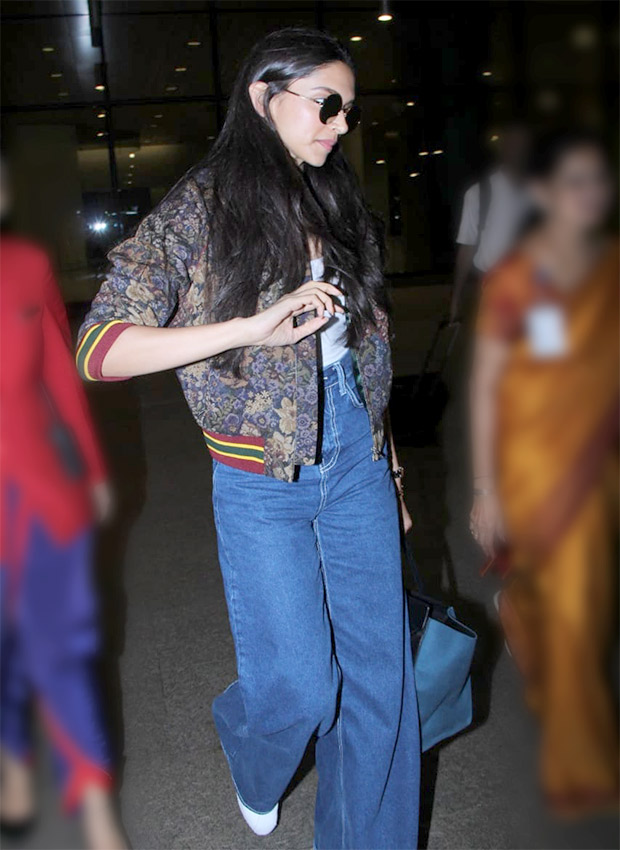 Deepika Padukone in Sandro Paris jacket over her basic look at the airport (4)