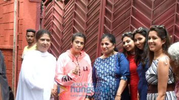 Ekta Kapoor snapped at Shani Temple in Juhu
