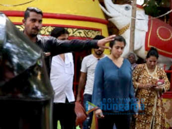 Ekta Kapoor snapped at Shani Temple in Juhu